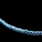 DB176- 10/0 Transparent Sky Blue AB Miyuki Delica Beads (50 Gm, 250 Gm)