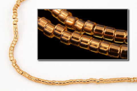 DB181- 11/0 Copper Lined Pale Amber Miyuki Delica Beads (50 Gm, 250 Gm)