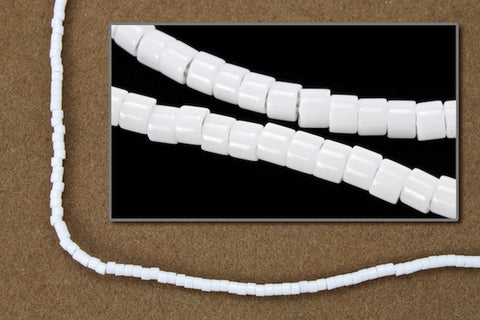 DBS200- 15/0 Opaque Chalk White Miyuki Delica Beads (5 Gm, 50 Gm, 250 Gm)
