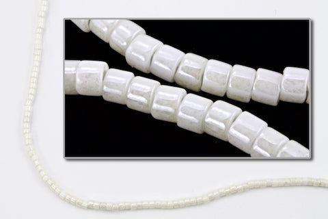 DBS211- 15/0 Opaque Alabaster Luster Miyuki Delica Beads (5 Gm, 50 Gm, 250 Gm)