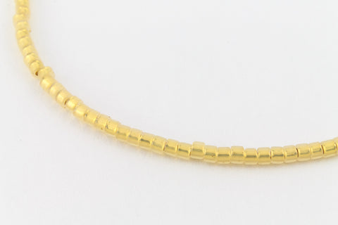 DB230- 10/0 24 Kt. Gold Lined White Opal Miyuki Delica Beads (50 Gm, 250 Gm)