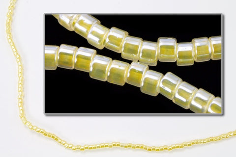 DB233- 10/0 Yellow Lined Crystal Luster Miyuki Delica Beads (50 Gm, 250 Gm)
