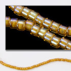 DBV272- 11/0 Yellow Lined Topaz Aurora Borealis Delica Beads-General Bead