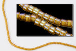 DBV272- 11/0 Yellow Lined Topaz Aurora Borealis Delica Beads-General Bead