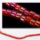 DBV295- 11/0 Red Lined Red Aurora Borealis Delica Beads-General Bead