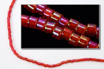 DBV295- 11/0 Red Lined Red Aurora Borealis Delica Beads-General Bead