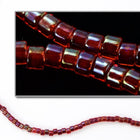 DBV296- 11/0 Cranberry Lined Red Aurora Borealis Delica Beads-General Bead