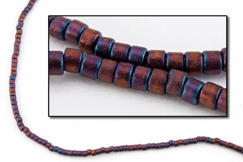 DBS323- 15/0 Matte Metallic Purple Iris Miyuki Delica Beads (5 Gm, 50 Gm, 250 Gm)