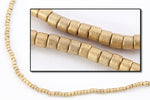 DBV334- 11/0 Matte Metallic 22 Karat Gold Delica Beads-General Bead
