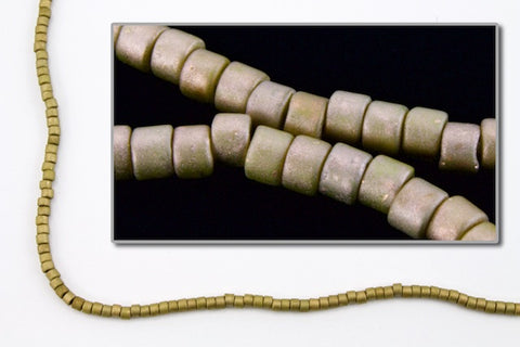 DBS371- 15/0 Matte Metallic Olive Gold Miyuki Delica Beads (5 Gm, 50 Gm, 250 Gm)