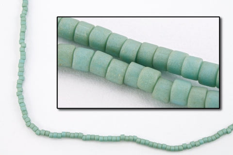 DBS374- 15/0 Matte Metallic Sea Foam Green Miyuki Delica Beads (5 Gm, 50 Gm, 250 Gm)