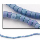 DBV376- 11/0 Matte Metallic Light Grey Blue Delica Beads-General Bead