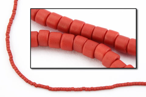 DBS378- 15/0 Matte Metallic Dark Red Miyuki Delica Beads (5 Gm, 50 Gm, 250 Gm)