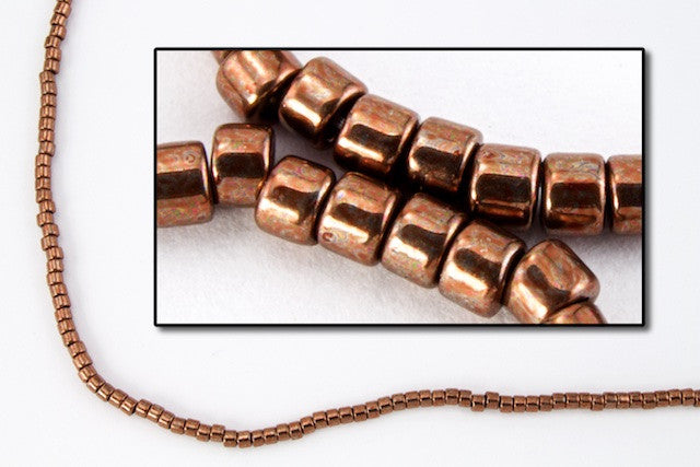 rose gold seed beads DB460- 11/0 Galvanized Rose Gold Delica Beads – General Bead