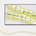 DBV623- 11/0 Silver Lined Pale Yellow Delica Beads-General Bead