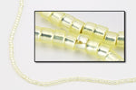 DBV623- 11/0 Silver Lined Pale Yellow Delica Beads-General Bead