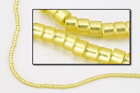 DBV687- 11/0 Semi Matte Silver Lined Peridot Delica Beads-General Bead