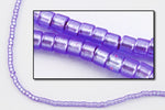 DBV694- 11/0 Semi Matte Silver Lined Light Purple Delica Beads-General Bead