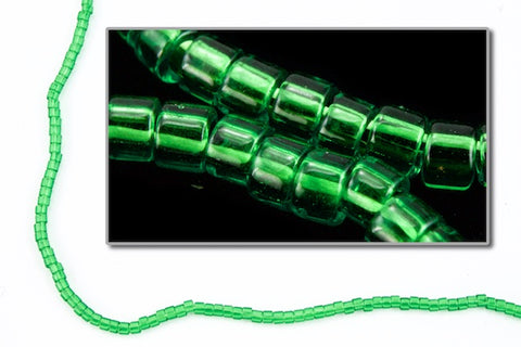 DBS705- 15/0 Transparent Kelly Green Miyuki Delica Beads (5 Gm, 50 Gm, 250 Gm)