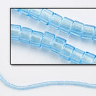 DBV706- 11/0 Transparent Light Blue Delica Beads-General Bead
