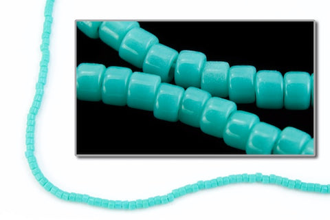 DBS729- 15/0 Opaque Green Turquoise Miyuki Delica Beads (5 Gm, 50 Gm, 250 Gm)