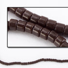 DBV734- 11/0 Opaque Chocolate Brown Delica Beads-General Bead