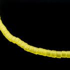 DBL743- 8/0 Matte Transparent Yellow Delica Beads-General Bead