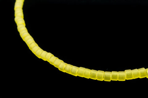 DBL743- 8/0 Matte Transparent Yellow Delica Beads-General Bead