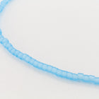 DBL747- 8/0 Matte Transparent Light Blue Delica Beads-General Bead