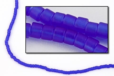 DBL748- 8/0 Matte Transparent Cobalt Delica Beads-General Bead