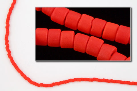 DBS757- 15/0 Matte Opaque Light Red Miyuki Delica Beads (5 Gm, 50 Gm, 250 Gm)