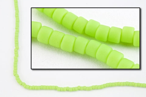 DBS763- 15/0 Matte Opaque Neon Green Miyuki Delica Beads (5 Gm, 50 Gm, 250 Gm)
