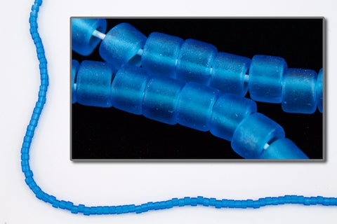 DBS768- 15/0 Matte Transparent Dark Aqua Miyuki Delica Beads (5 Gm, 50 Gm, 250 Gm)