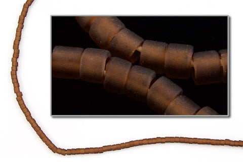 DBS769- 15/0 Matte Transparent Chocolate Brown Miyuki Delica Beads (5 Gm, 50 Gm, 250 Gm)