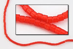 DBV774- 11/0 Dyed Matte Transparent Red Delica Beads-General Bead