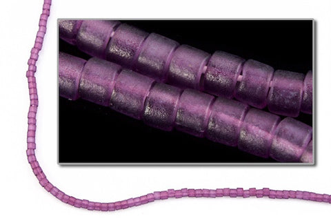 DBV782- 11/0 Dyed Transparent Matte Purple Delica Beads-General Bead