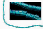 DBV788- 11/0 Dyed Transparent Matte Teal Delica Beads-General Bead