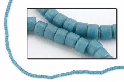DBV792- 11/0 Dyed Opaque Matte Blue Grey Delica Beads-General Bead