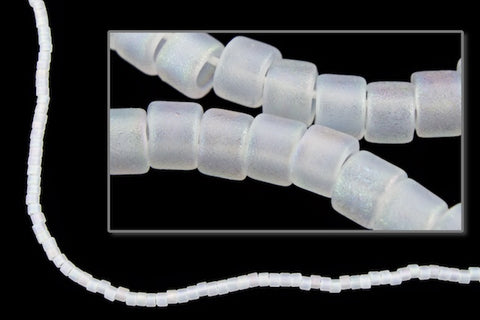 DBL851- 8/0 Matte Transparent Crystal AB Delica Beads-General Bead