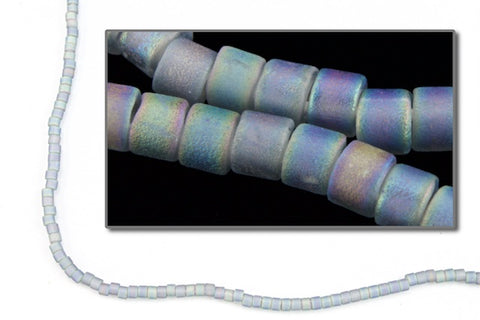 DBS863- 15/0 Matte Gray AB Miyuki Delica Beads (5 Gm, 50 Gm, 250 Gm)