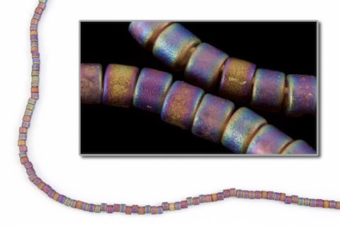 DB865- 10/0 Matte Transparent Light Plum Iris Miyuki Delica Beads (50 Gm, 250 Gm)