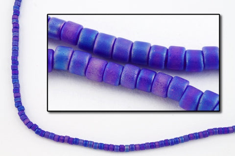 DBS880- 15/0 Matte Opaque Dark Blue Iris Miyuki Delica Beads (5 Gm, 50 Gm, 250 Gm)