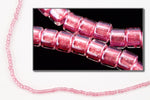 DBL902- 8/0 Shimmering Rose Lined Crystal Delica Beads-General Bead