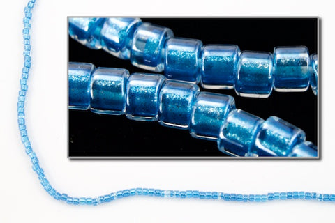 DB905- 10/0 Shimmering Aqua Lined Crystal Miyuki Delica Beads (10 Gm, 50 Gm, 250 Gm)
