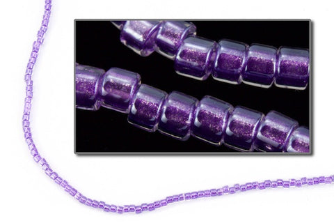 DBV906- 11/0 Purple Lined Crystal Delica Beads-General Bead