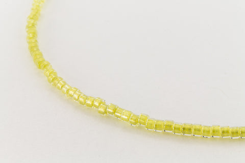 DBV910- 11/0 Shimmering Light Yellow Lined Crystal Delica Beads-General Bead