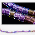 DBV986- 11/0 Lined Shimmering Purple Mix Delica Beads-General Bead