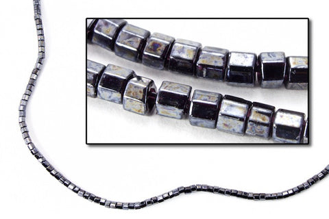 DBW001- 11/0 Gunmetal Cut Delica Beads-General Bead