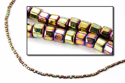 DB023- 10/0 Metallic Light Bronze Iris Miyuki Delica Cut Beads (50 Gm, 250 Gm)