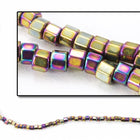 DBW029- 11/0 Metallic Golden Olive Iris Cut Delica Beads-General Bead